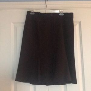 Brown tailored skirt